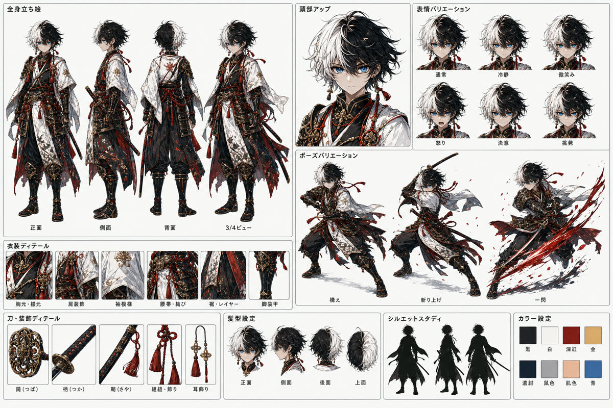 並ばない覚悟のシンプルキャラクターシート