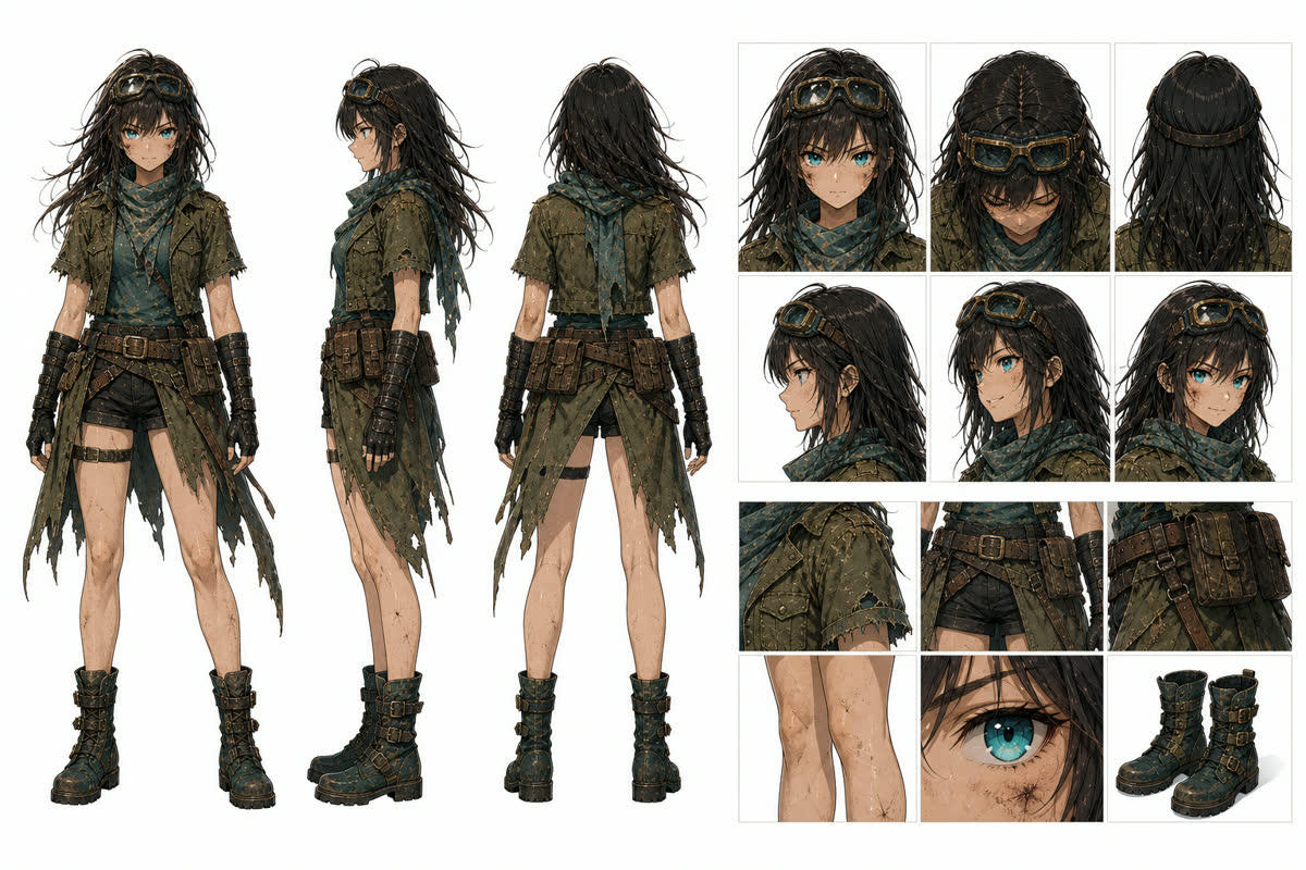 Broken Vectorのキャラクターシート