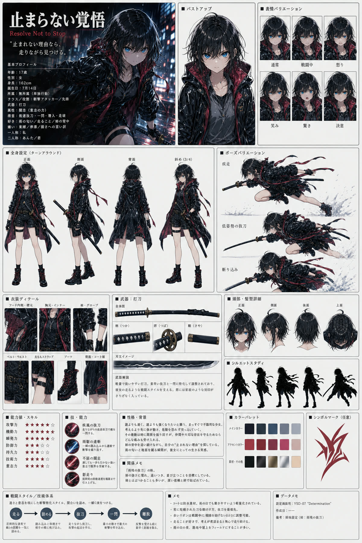 止まらない覚悟 通常キャラクターシート