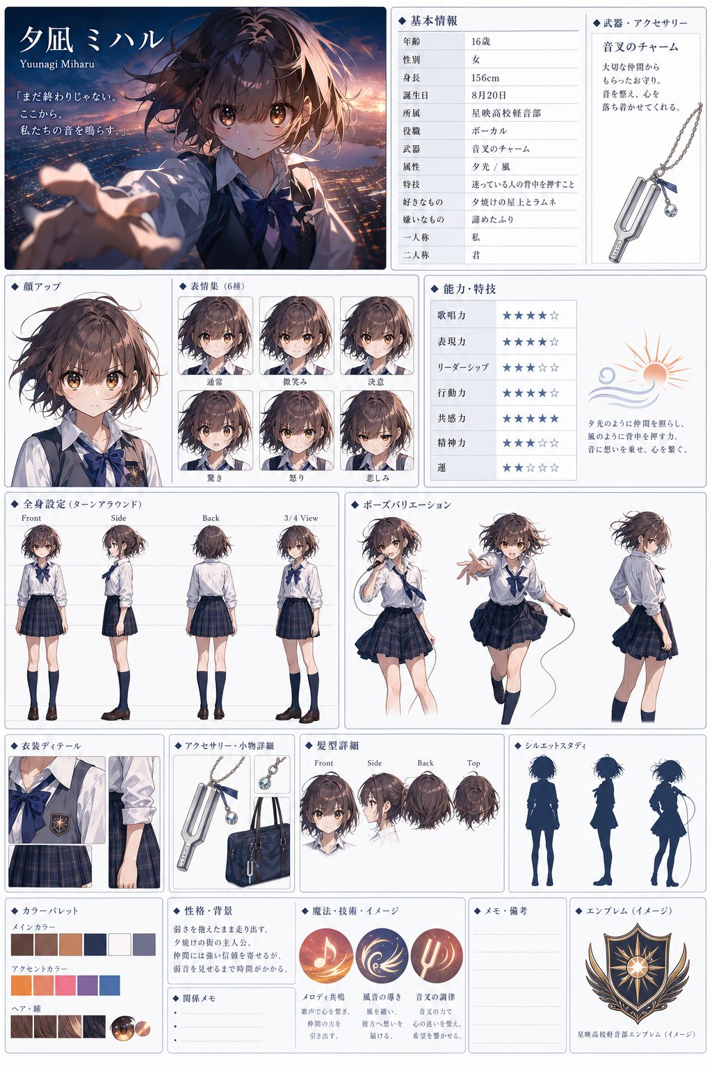 夕閃リスタート 通常キャラクターシート